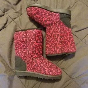 Playboy bunny fuzzy boots